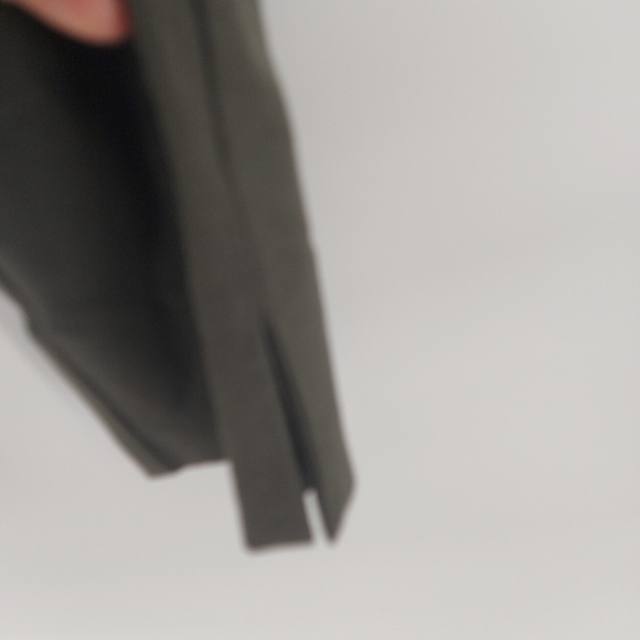 Eileen Fisher Green Straight Leg Pull On Pants Side Slit Size Medium - Picture 2 of 6